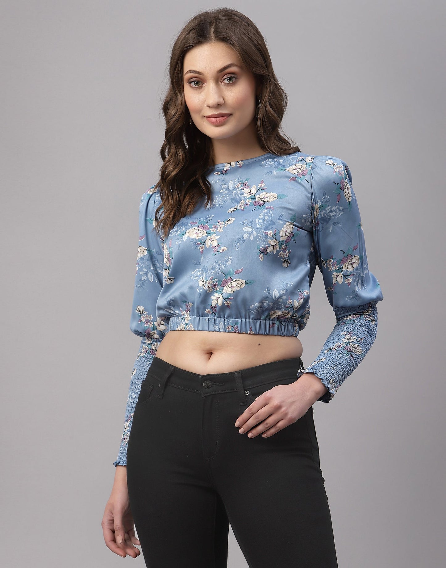Steel Blue Smoky Top | Sudathi