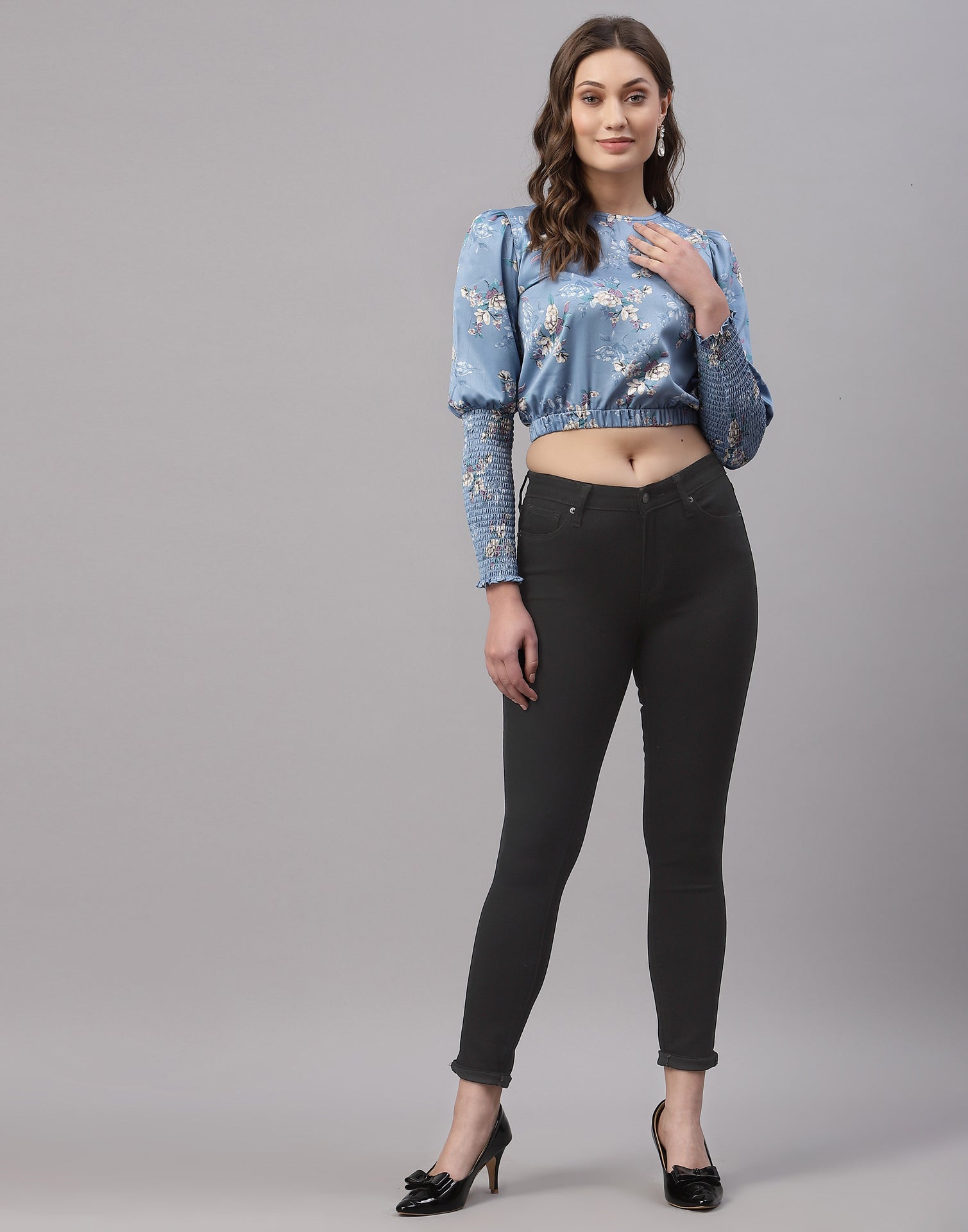 Steel Blue Smoky Top | Sudathi