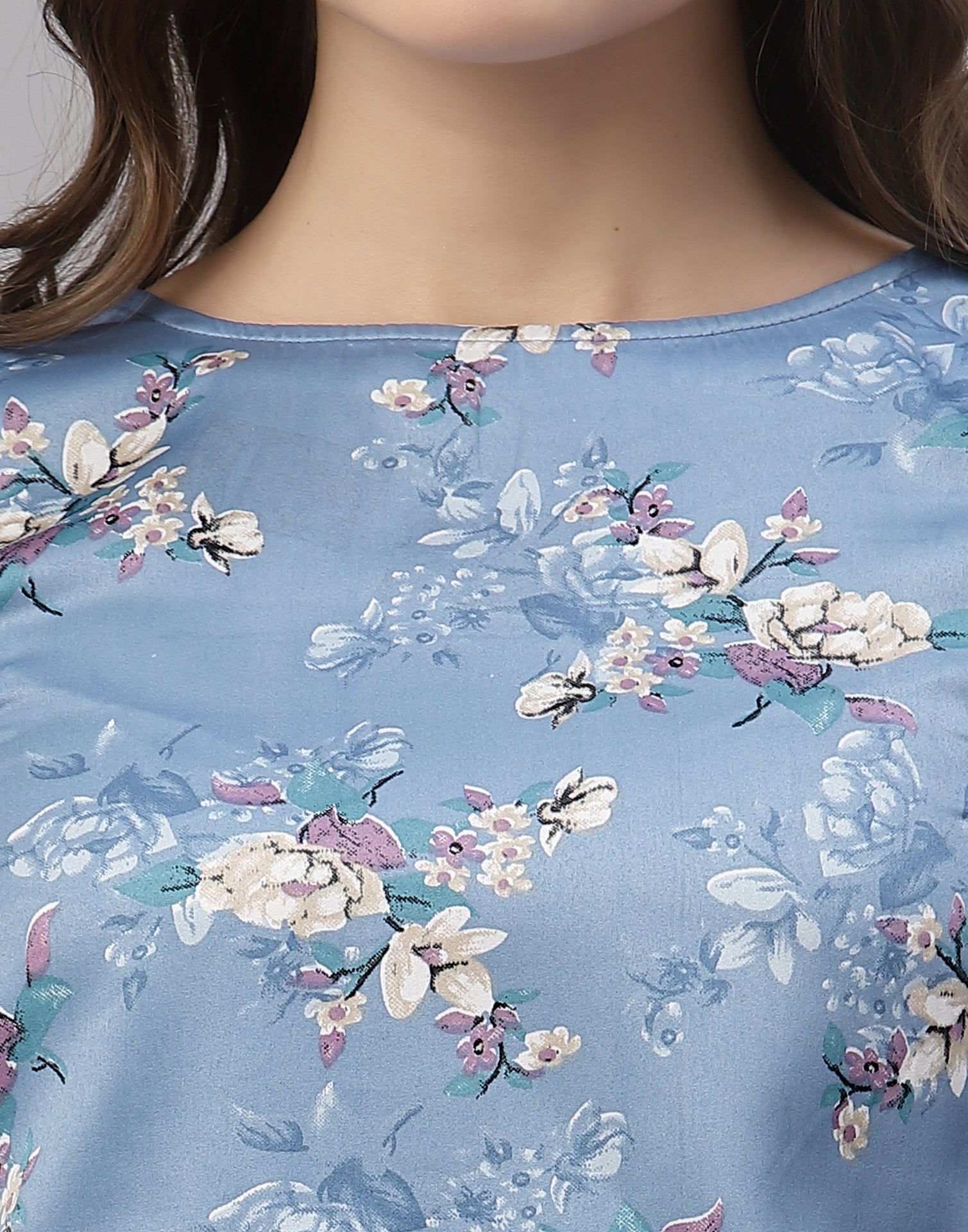 Steel Blue Smoky Top | Sudathi