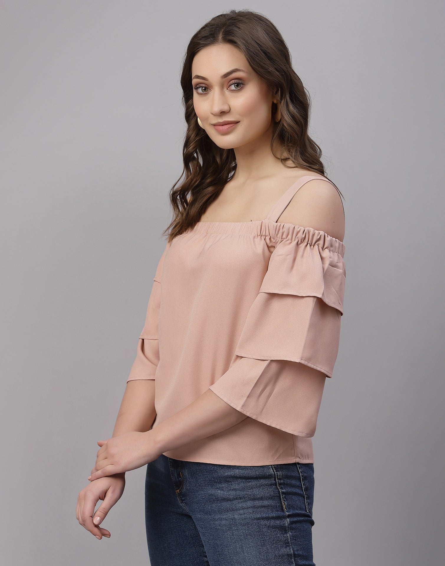 Peach Off Shoulder Top | Sudathi