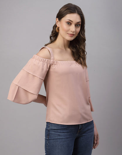 Peach Off Shoulder Top | Sudathi