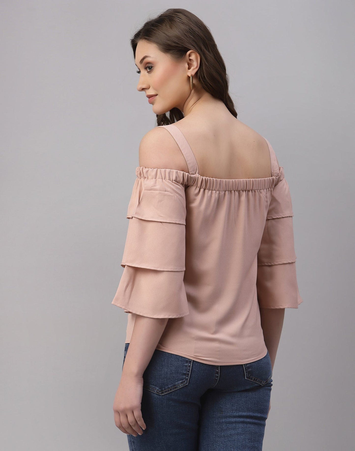 Peach Off Shoulder Top | Sudathi