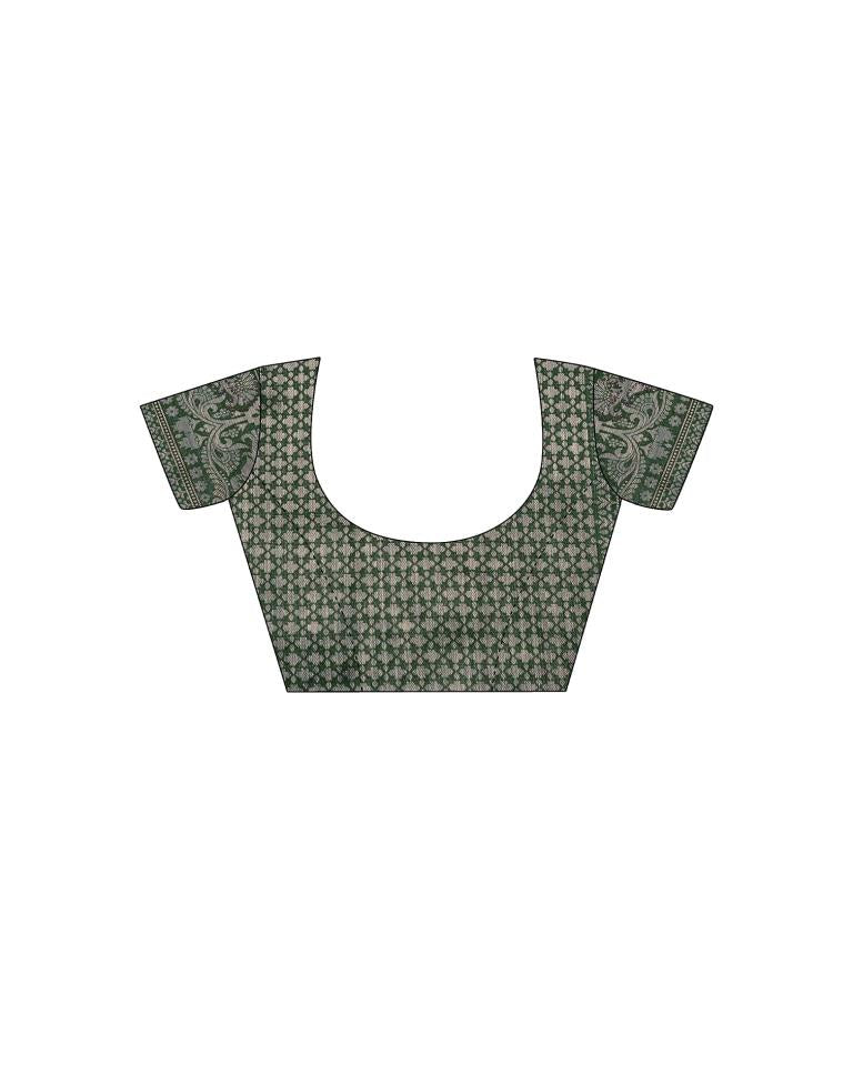 Green Banarasi Silk Weaving Saree | Leemboodi