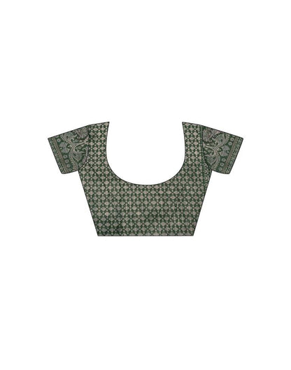 Green Banarasi Silk Weaving Saree | Leemboodi