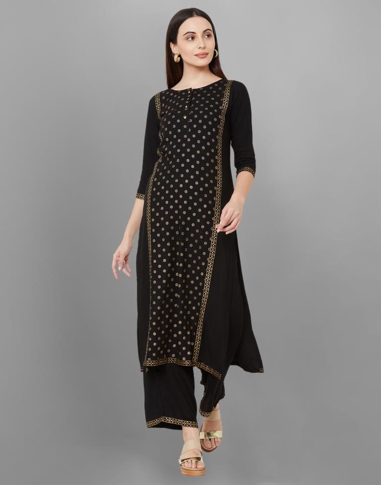 Beauteous Black Printed Kurti | Sudathi