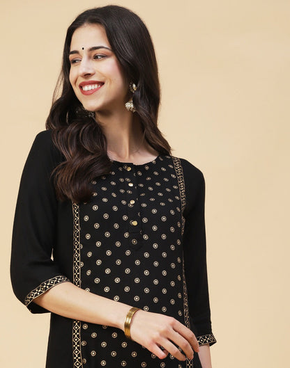 Beauteous Black Printed Kurti | Sudathi