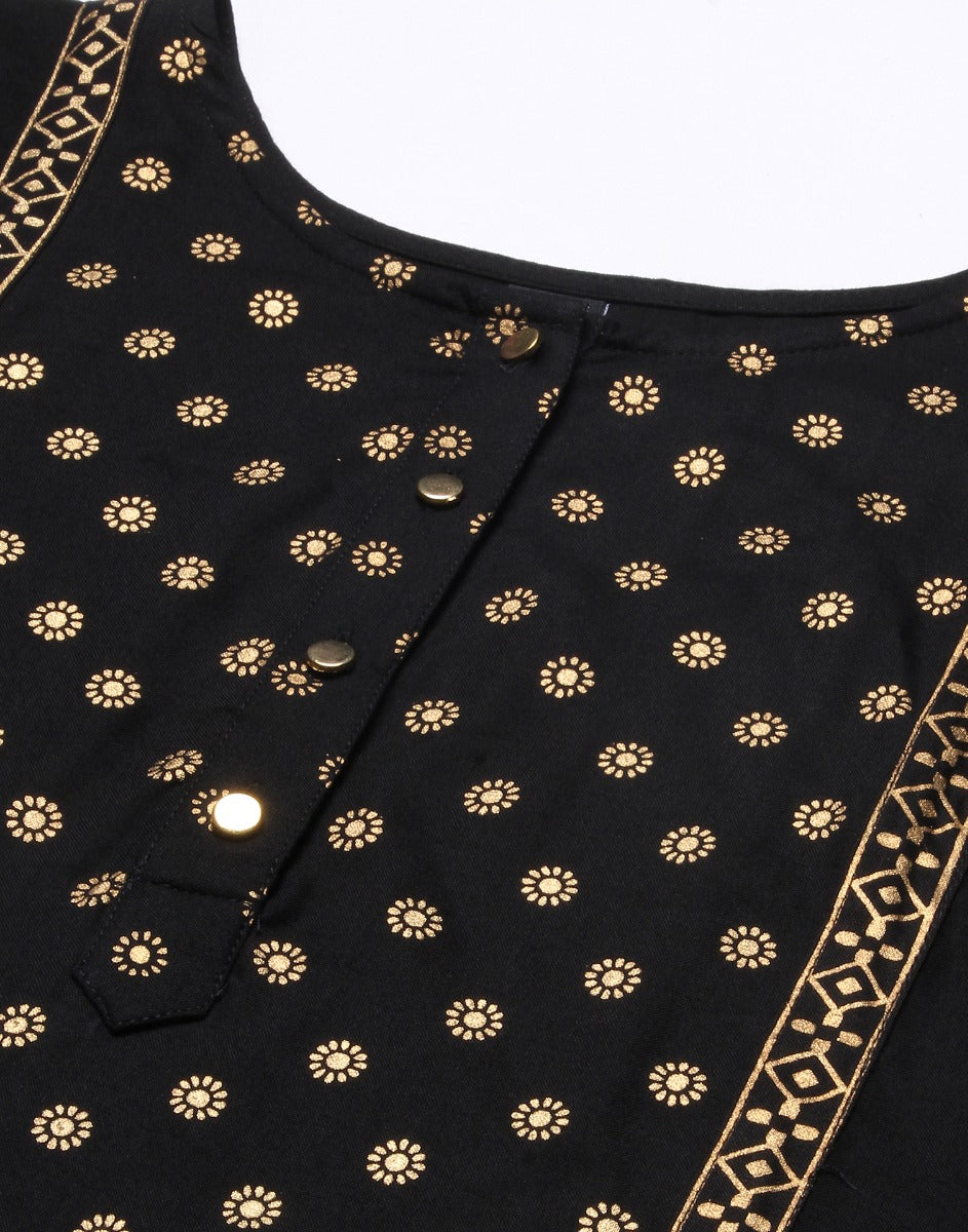 Beauteous Black Printed Kurti | Sudathi