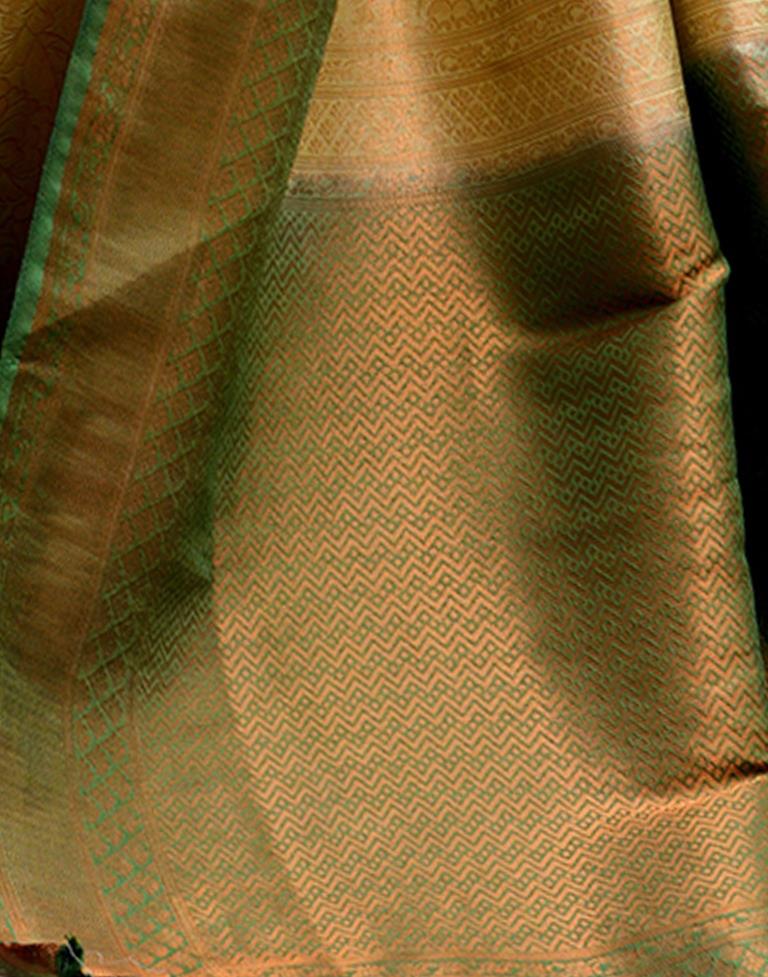 Pista Green Silk Weaving Kanjivaram Saree | Sudathi