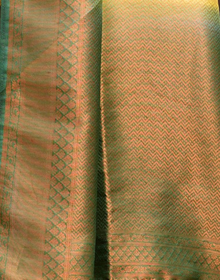 Yellow Silk Weaving Kanjivaram Saree | Sudathi