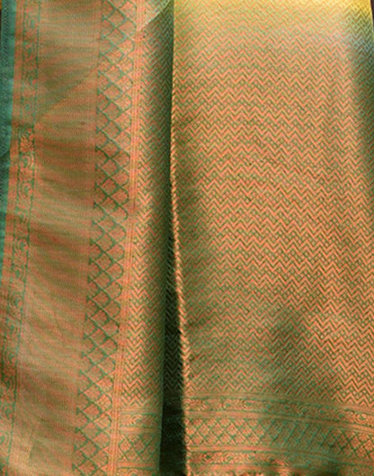 Yellow Silk Weaving Kanjivaram Saree | Sudathi