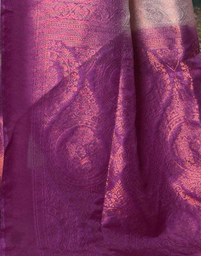 Light Purple Silk Weaving Kanjivaram Saree | Sudathi