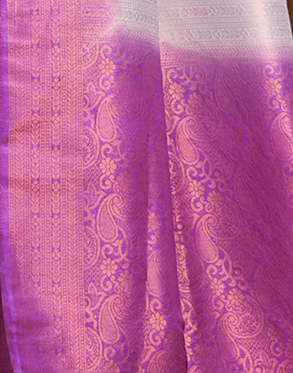 Light Purple Silk Weaving Kanjivaram Saree | Sudathi