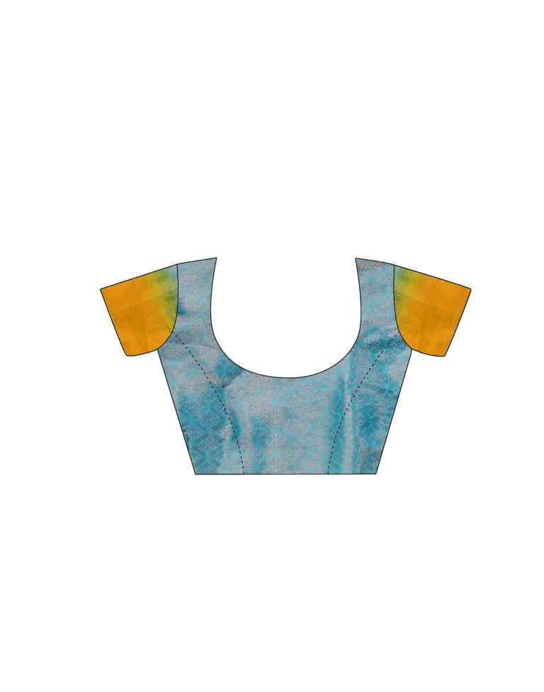 Mustard Yellow Silk Weaving Kanjivaram Saree | Sudathi