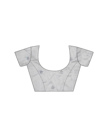 Rose Pink Organza Printed Banarasi Saree | Sudathi