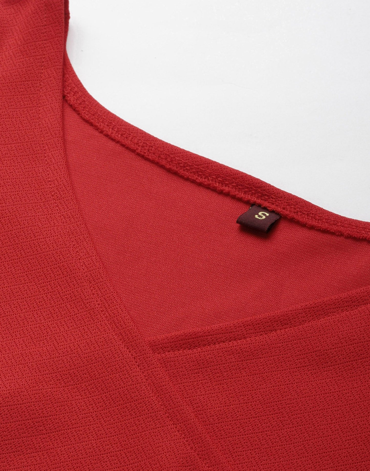 Red Puff Sleeve Dress | Sudathi