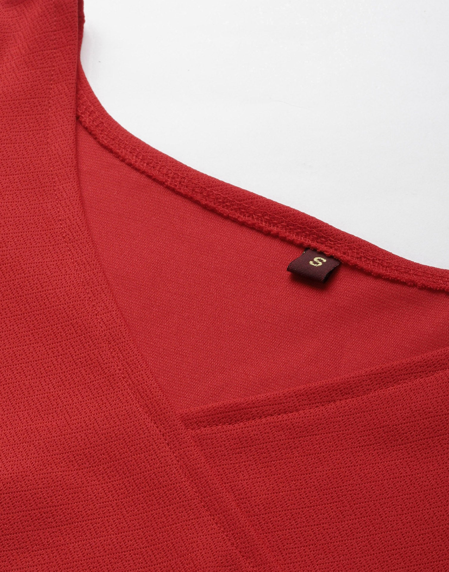 Red Puff Sleeve Dress | Sudathi