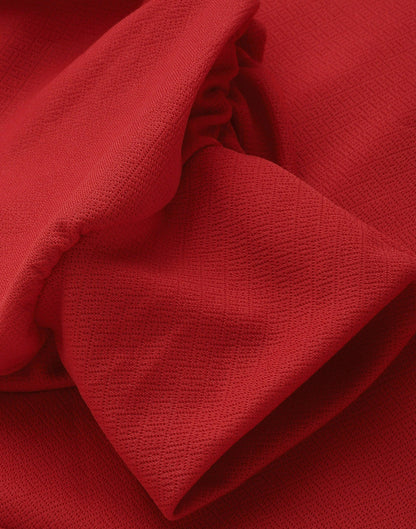 Red Puff Sleeve Dress | Sudathi