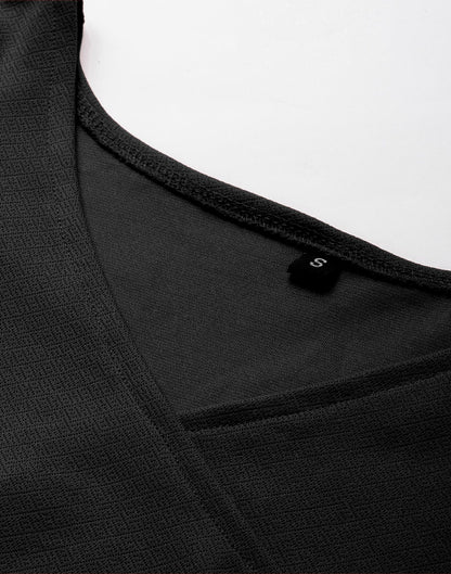 Black Puff Sleeve Dress | Sudathi