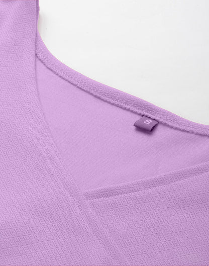 Lavender Puff Sleeve Dress | Sudathi