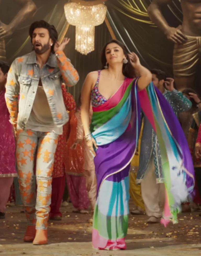 Multicoloured Georgette Printed Saree