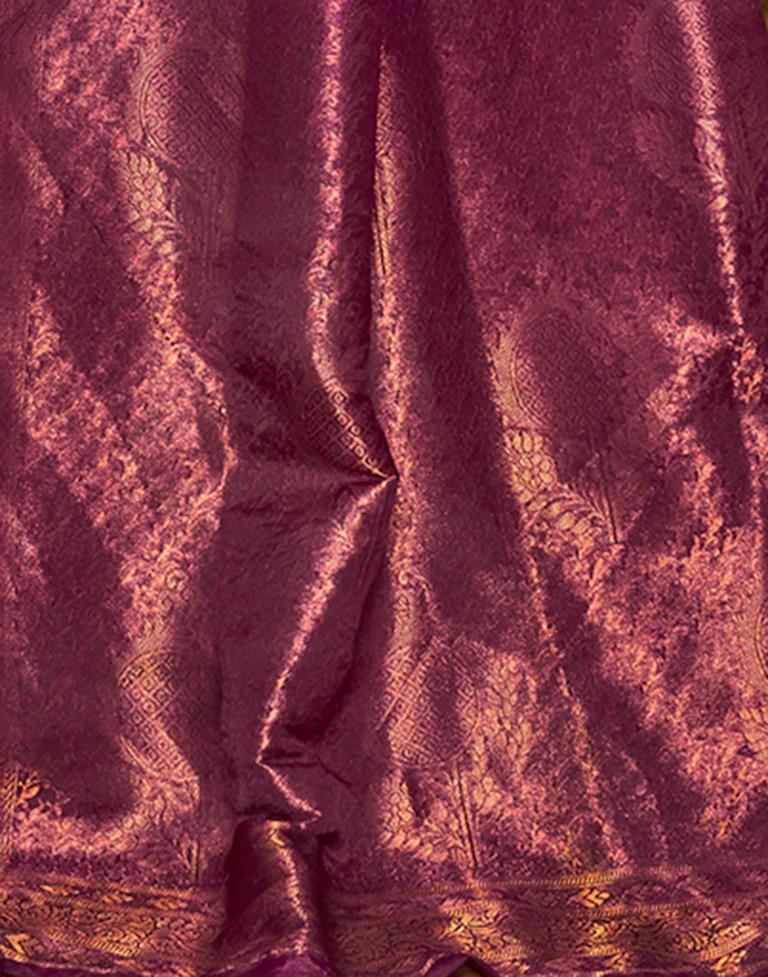 Cream Silk Weaving Saree