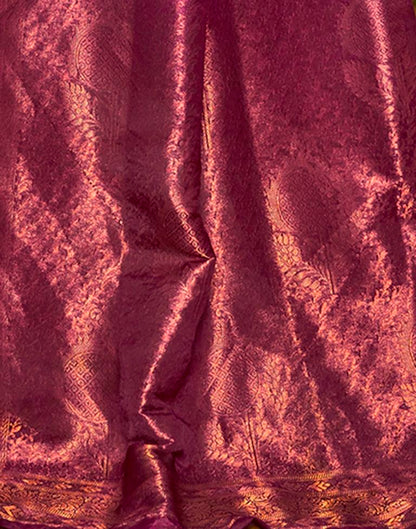 Cream Silk Weaving Saree