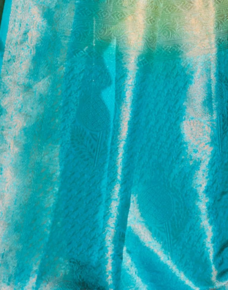 Pista Green Silk Weaving Saree