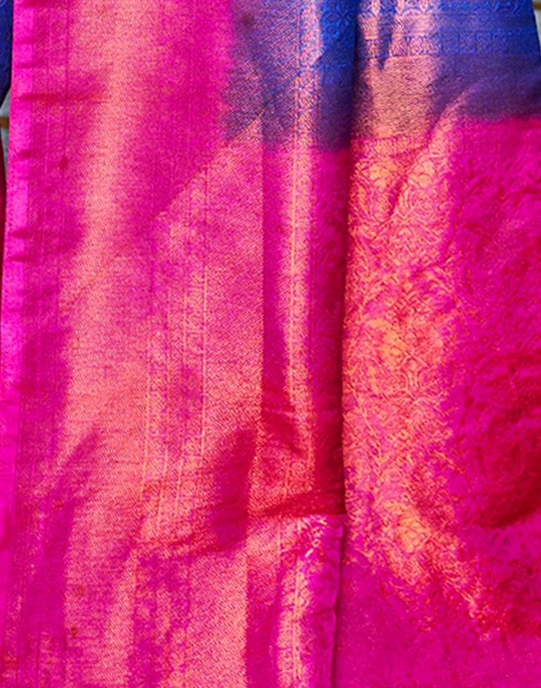 Blue Silk Weaving Saree