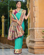 Turquoise Weaving Silk Paithani Saree