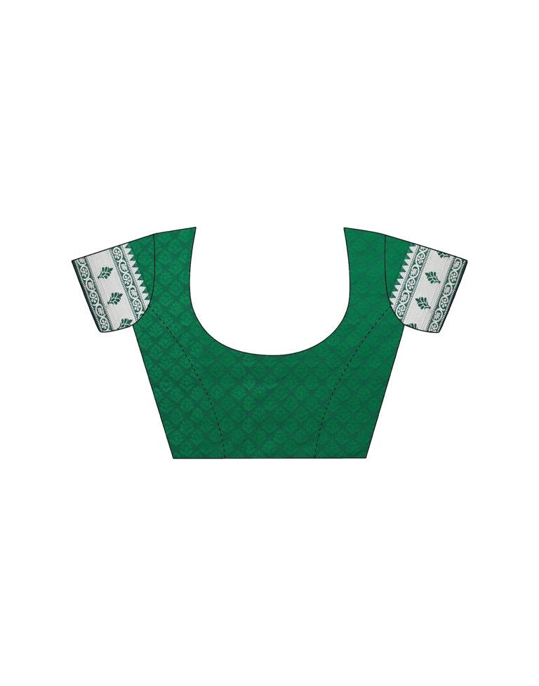 Green Weaving Silk Paithani Saree