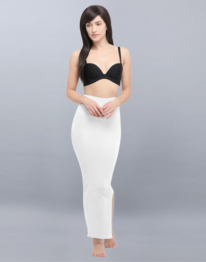 Talismanic White Coloured Dyed Knitted Viscose Spandex Shapewear | Sudathi