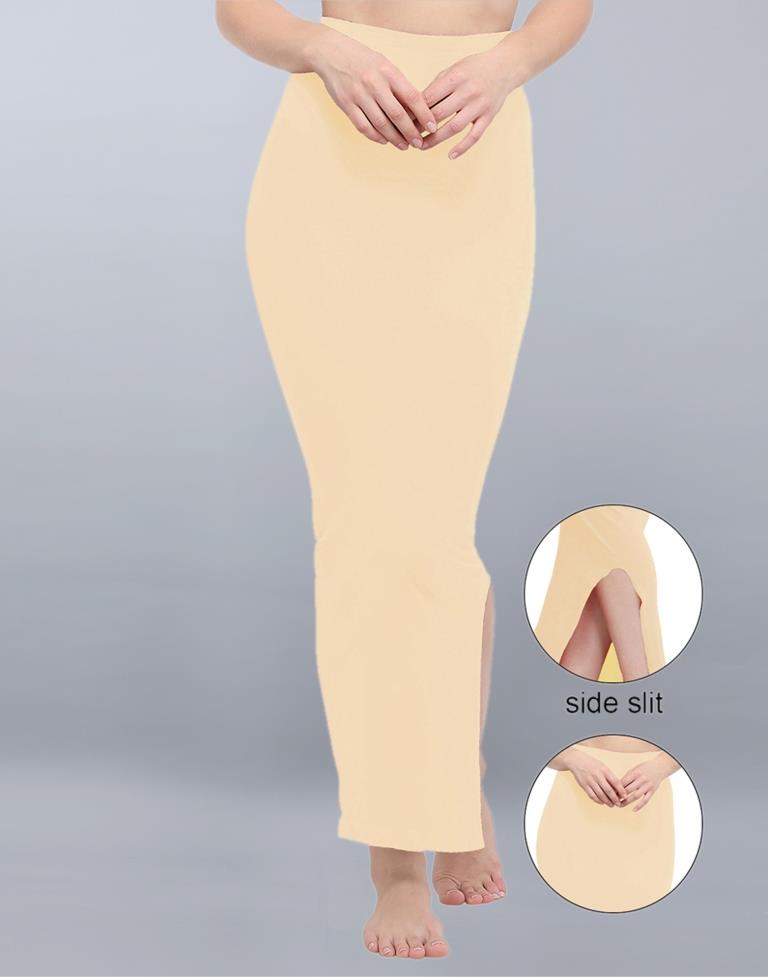 Epitome Beige Coloured Dyed Knitted Viscose Spandex Shapewear | Sudathi