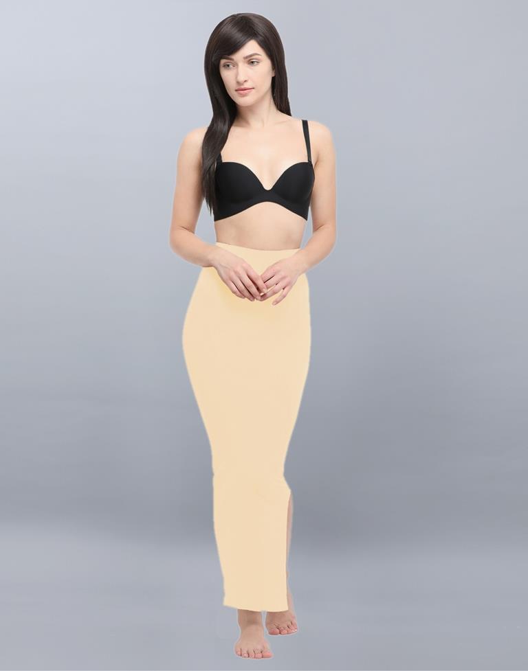 Epitome Beige Coloured Dyed Knitted Viscose Spandex Shapewear | Sudathi
