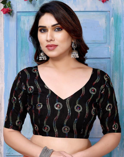 Dark Peach Plain Chiffon Saree