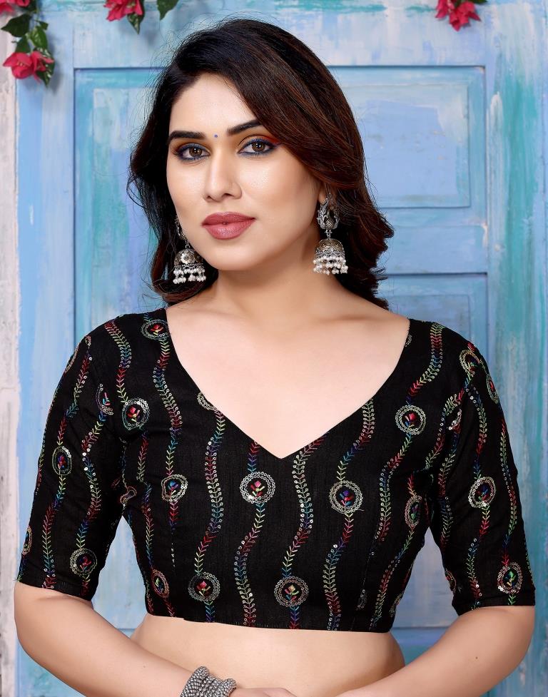 Light Peach Plain Chiffon Saree