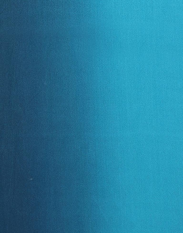 Blue Plain Georgette Saree