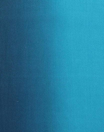 Blue Plain Georgette Saree