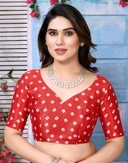 Turmeric Yellow Chiffon Bandhani Printed Saree