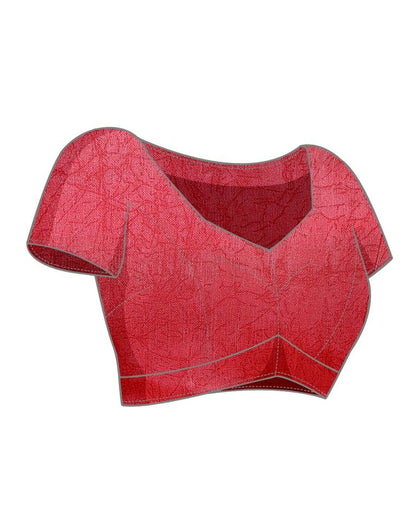 Rose Pink Cotton Printed Saree