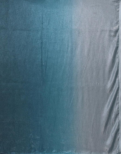 Light Blue Silk Plain Saree