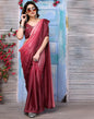 Light Pink Silk Plain Saree