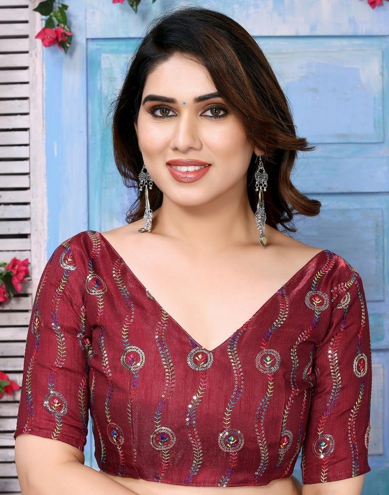 Light Pink Silk Plain Saree