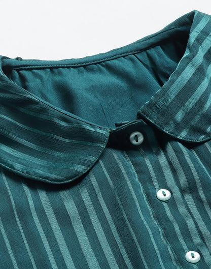 Rama Satin Stripes Cinch Dress | Sudathi