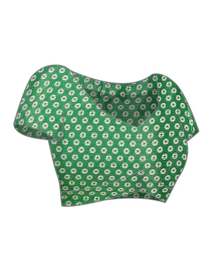 Green Silk Printed Saree