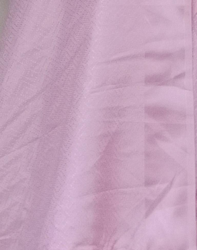 Ready to Wear Light Pink Silk Self Woven Saree