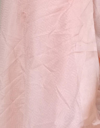 Ready to Wear Peach Silk Self Woven Saree