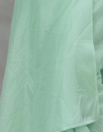 Ready to Wear Light Green Silk Self Woven Saree