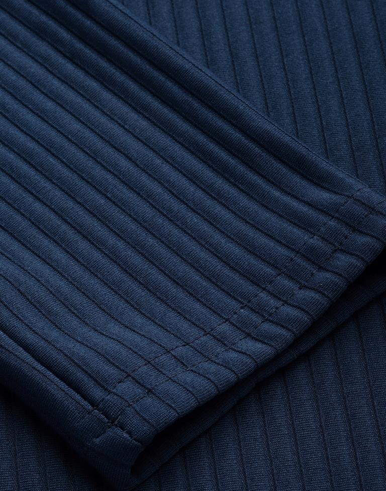 Prusian Blue Ruffuled Dress | Sudathi
