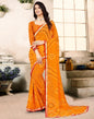 Turmeric Yellow Georgette Bandhani Printed Saree