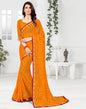 Turmeric Yellow Georgette Bandhani Printed Saree